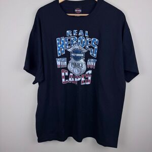 Harley Davidson Boston Police Real‎ Heroes Tee XL